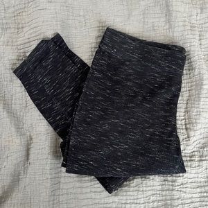 Charcoal Space-Dye Ponte Leggings - Women's Pants